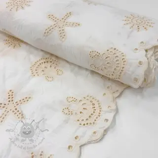 Pamuk EMBROIDERY Sea ornaments white