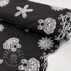 Pamuk EMBROIDERY Sea ornaments black