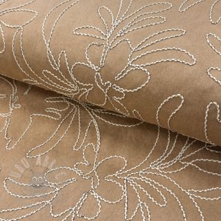 Semiš rastezljivi Tape flower beige