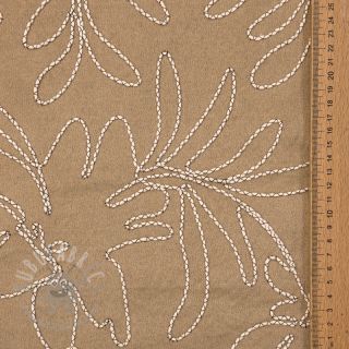 Semiš rastezljivi Tape flower beige