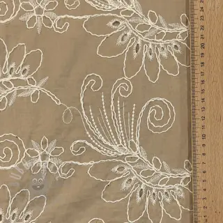 Pamuk VOILE EMBROIDERY Kokka natural
