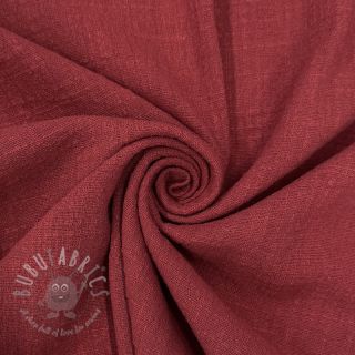 Pamučna tkanina SLUB WASHED wine red
