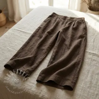 Pamučna tkanina WASHED taupe