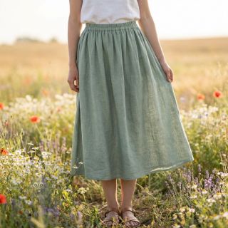 Pamuk SLUB WASHED old green