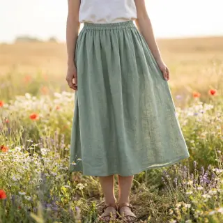 Pamuk SLUB WASHED old green