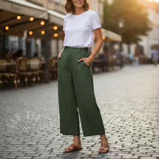 Pamuk SLUB WASHED army green