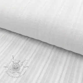 Pamučna tkanina DOBBY Stripe off white