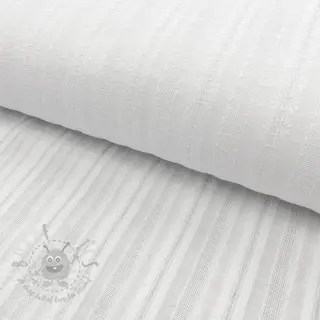 Pamučna tkanina DOBBY Stripe off white