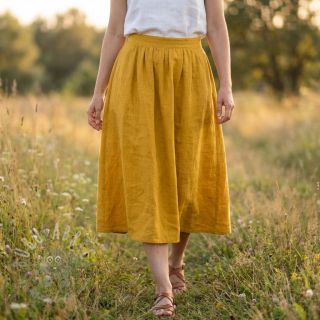 Pamuk SLUB WASHED ochre