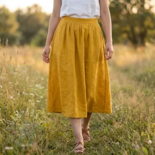 Pamuk SLUB WASHED ochre