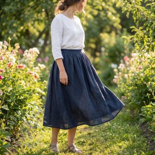 Pamuk SLUB WASHED navy