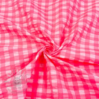 Pamuk YARN DYED NEON BIG Checks pink