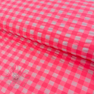 Pamuk YARN DYED NEON BIG Checks pink