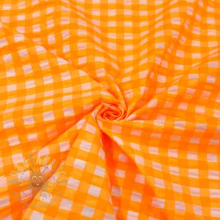 Pamuk YARN DYED NEON BIG Checks orange