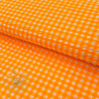 Pamuk YARN DYED NEON BIG Checks orange