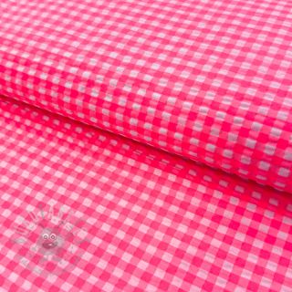 Pamuk YARN DYED NEON SMALL Checks pink