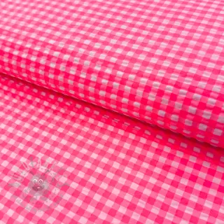 Pamuk YARN DYED NEON SMALL Checks pink