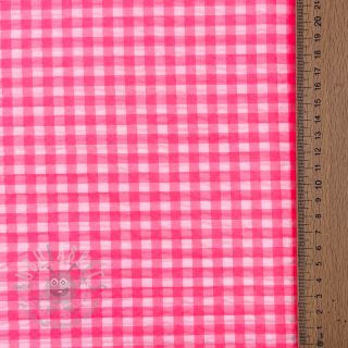 Pamuk YARN DYED NEON SMALL Checks pink