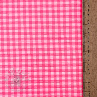 Pamuk YARN DYED NEON SMALL Checks pink