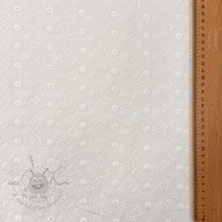 Pamuk EMBROIDERY TWO-SIDE SCALLOP Verena white