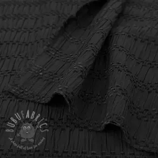 Viskoza CHENILLE JACQUARD black