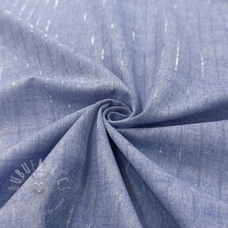 Pamuk YARN DYED Stripes LUREX blue