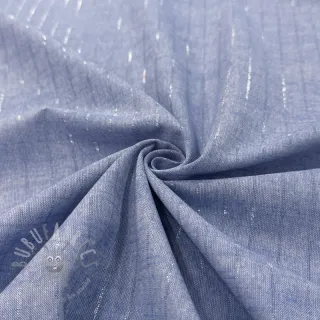 Pamuk YARN DYED Stripes LUREX blue