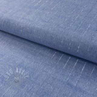 Pamuk YARN DYED Stripes LUREX blue