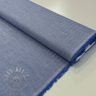 Pamuk YARN DYED Stripes LUREX blue