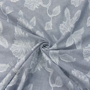 Pamuk YARN DYED Stripes JACQUARD Flowers navy