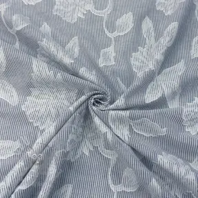 Pamuk YARN DYED Stripes JACQUARD Flowers navy