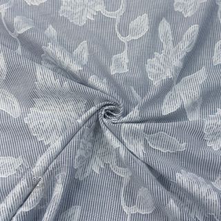 Pamuk YARN DYED Stripes JACQUARD Flowers navy