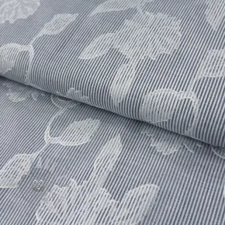 Pamuk YARN DYED Stripes JACQUARD Flowers navy