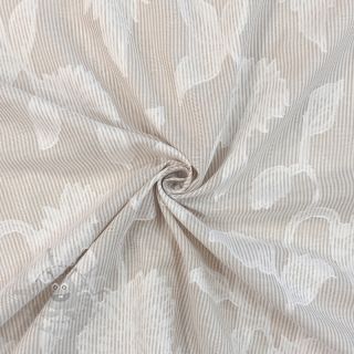 Pamuk YARN DYED Stripes JACQUARD Flowers sand