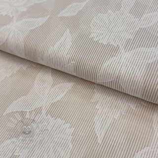 Pamuk YARN DYED Stripes JACQUARD Flowers sand
