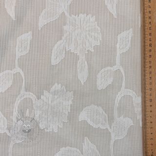 Pamuk YARN DYED Stripes JACQUARD Flowers sand
