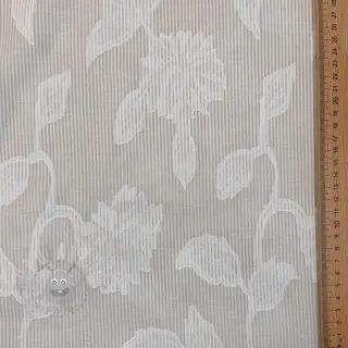 Pamuk YARN DYED Stripes JACQUARD Flowers sand
