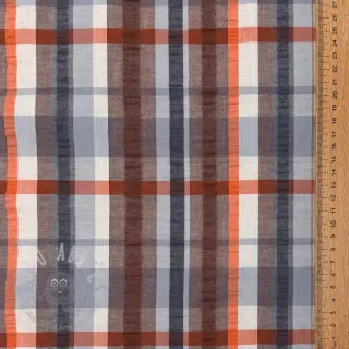 Pamuk SEERSUCKER YARN DYED Checks blue