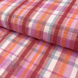 Pamuk SEERSUCKER YARN DYED Checks pink