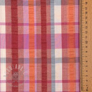 Pamuk SEERSUCKER YARN DYED Checks pink