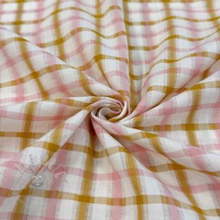 Pamuk SEERSUCKER YARN DYED Checks ecru
