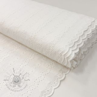 Pamuk EMBROIDERY TWO-SIDE SCALLOP Neo white