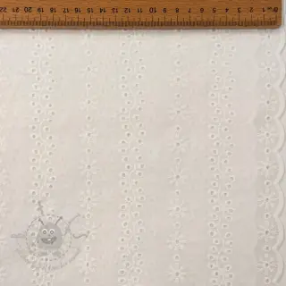 Pamuk EMBROIDERY TWO-SIDE SCALLOP Neo white