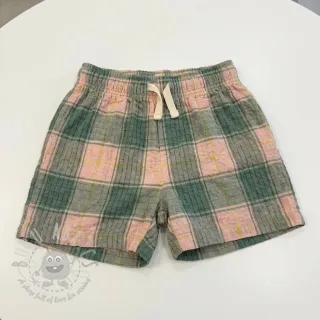 Viskoza CRINKLE Check peach