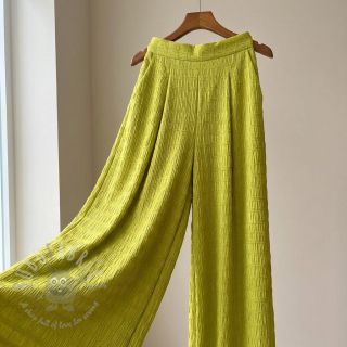 Viskoza CHENILLE JACQUARD lime