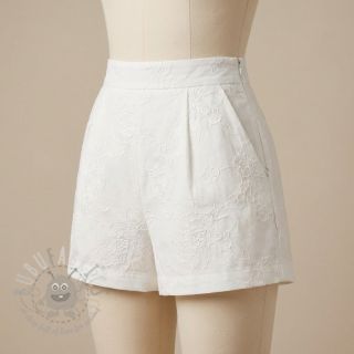 Pamuk VOILE EMBROIDERY Flowers white