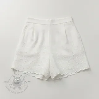Pamuk VOILE EMBROIDERY ONE-SIDE BORDER white