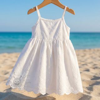 Pamuk EMBROIDERY TWO-SIDE SCALLOP Verena white