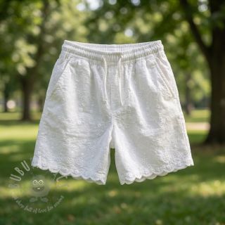 Pamuk EMBROIDERY TWO-SIDE SCALLOP Verena white