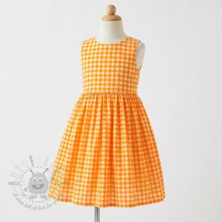 Pamuk YARN DYED NEON SMALL Checks orange